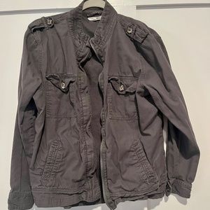 Grey bomber jacket- women's